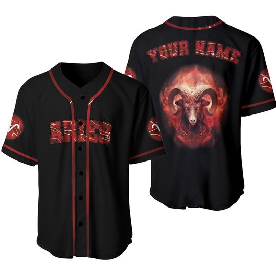 Discover Aries Baseball Jersey, Zodiac Jersey, Birthday Gift
