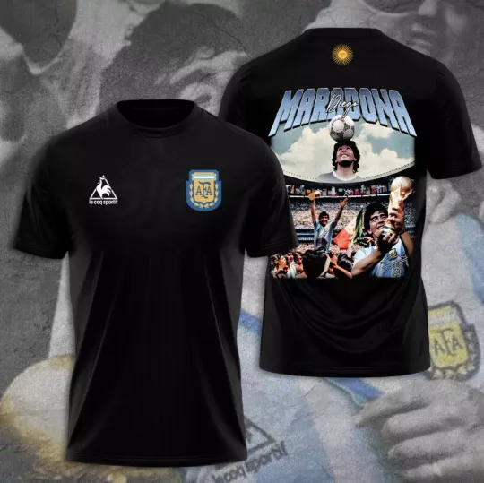 Discover Diego Maradona 3D Printed T-Shirt Size Xs-6Xl, Gift For Fans