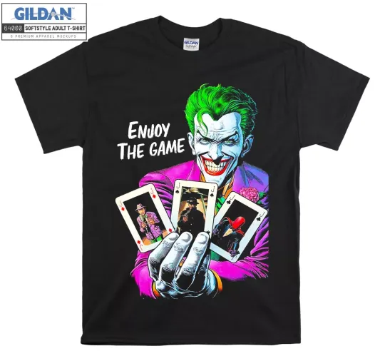 Discover Enjoy The Game Face Joker Smile Unisex T Shirt Gifts For Men Women E657