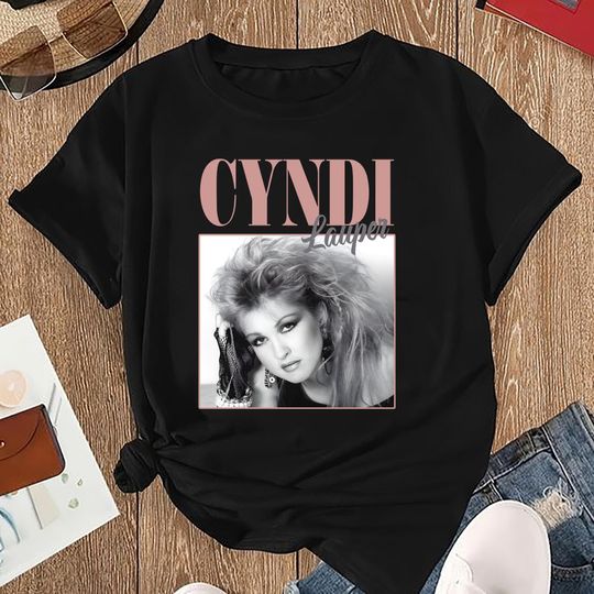 Discover Cyndi Lauper 90s Vintage Shirt, Cyndi Lauper Girl Tour 2025 T-Shirt