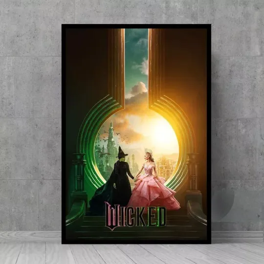 Discover 2024 Wicked Movie Poster - Wall Art - Vintage Posters - Retro Wall Decor