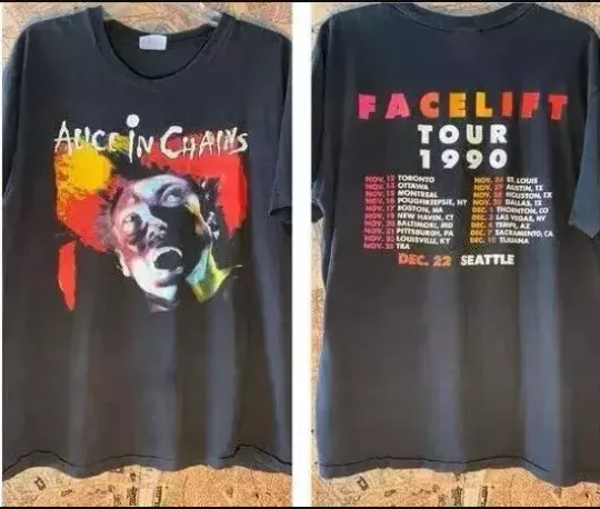 Discover ALC Band Facelift 1990 Tour T-Shirt Vintage