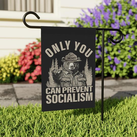 Discover Resist Bear Garden Flag, Only You Can Prevent Socialism Flag