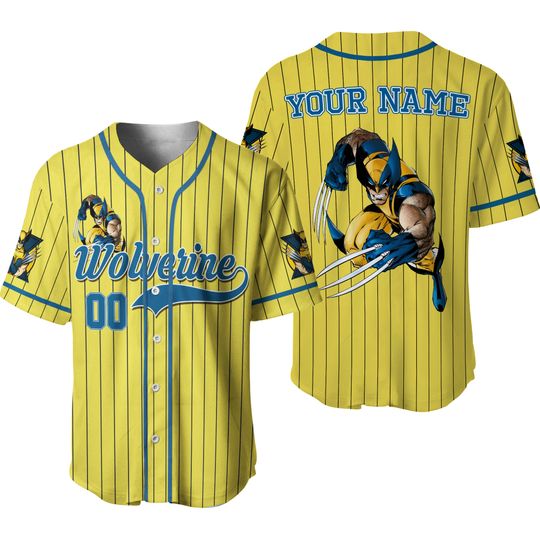 Discover Personalized Wolverine l Action Attack Amazing Superhero Baseball Jersey Shirt