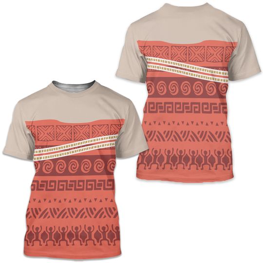 Discover Polynesian Princess Running Costume 3D T-shirt
