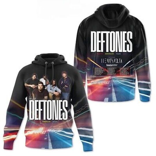 Discover Deftone 2025 Tour Date 3D Hoodies Unisex All Size, Gift For Fans