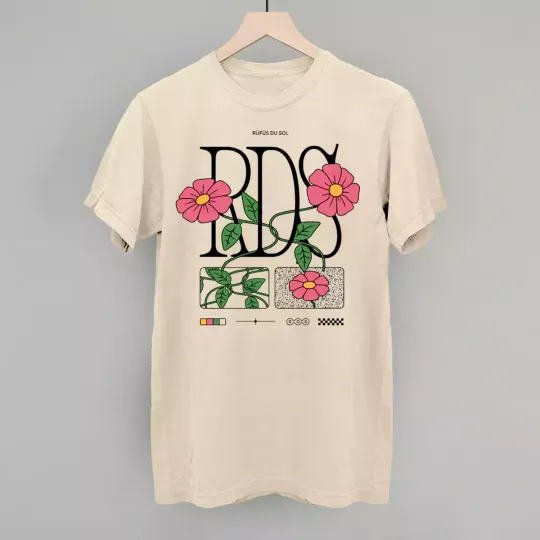 Discover Rufus Du Sol band Flower Tour 2025 T Shirt