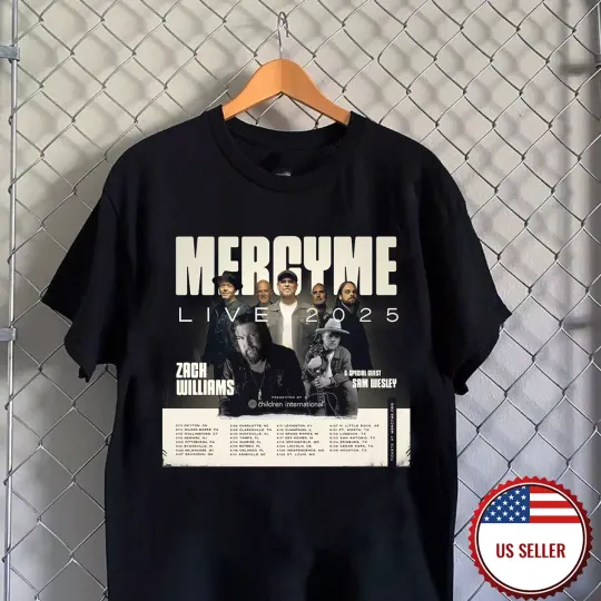 Discover MercyMe Live 2025 Tour Date Shirt