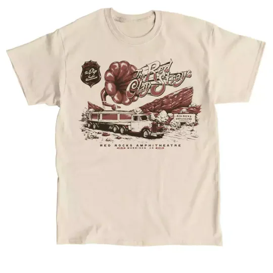 Discover The Red Clay Strays Tour 2025 Gift For Fan Sand T-shirt