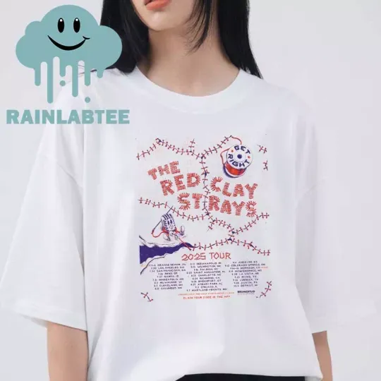 Discover Red Clay Strays 2025 Get Right Tour Dates Unisex T-Shirt
