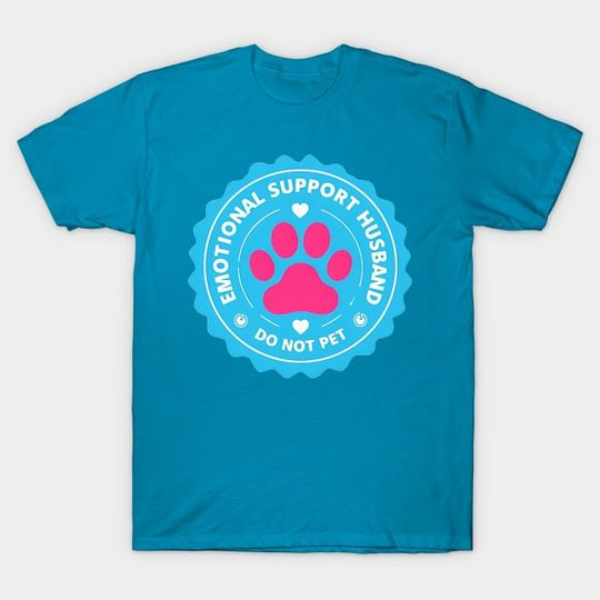 Discover Emotional Support Husband Do Not Pet Shirt, Funny Husband Shirt