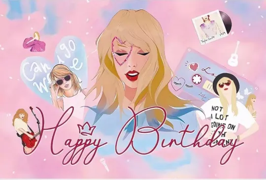 Discover Taylorr Swifts Birthday Tapestry Pink