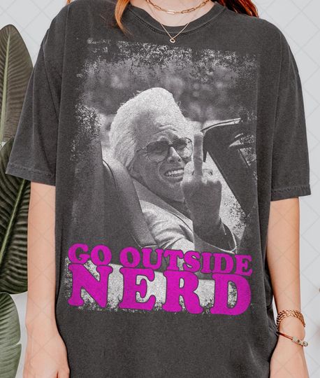 Discover Baby Billy Flips Off T-Shirt, Baby Billy Go Outside Nerd Meme Tee T-Shirt
