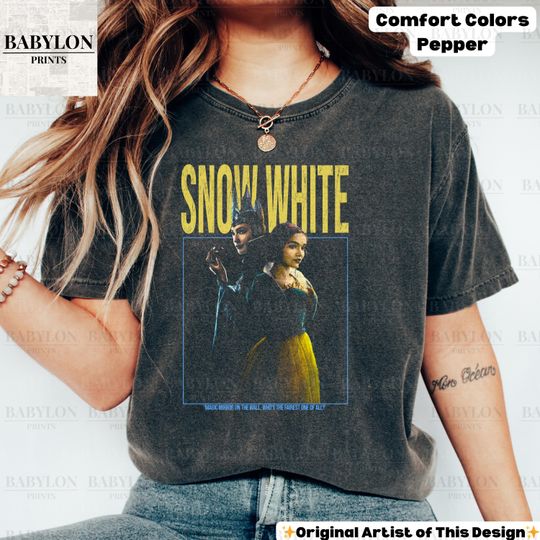 Discover Vintage Disneyyy Snoww Whitee Shirt, Snoww Whitee 2025 Disneyyy Movie Shirt
