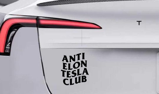 Discover Anti Elon Club bumper Sticker