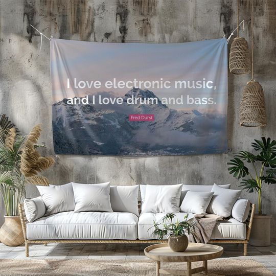 Discover I Love EDM Drum & Bass Tapestry