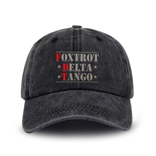 Discover Foxtrot Delta Tango Embroidered Hat, Subtle Anti Trump Cap, Subtle Anti-Trump Hat