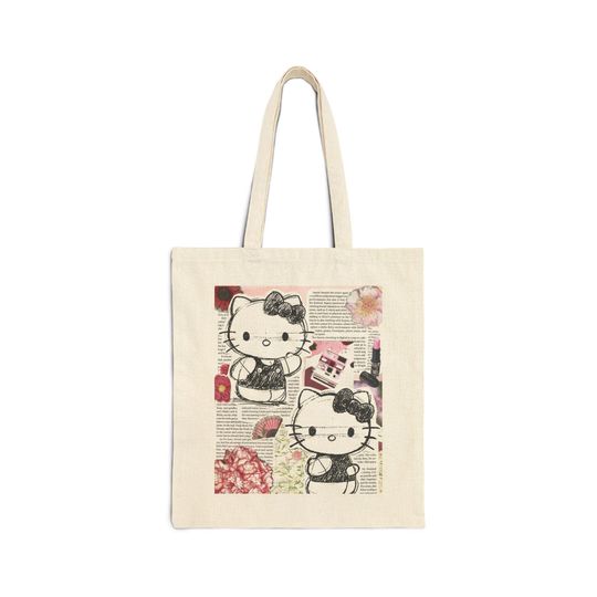 Discover Pink Kitty Tote Bag