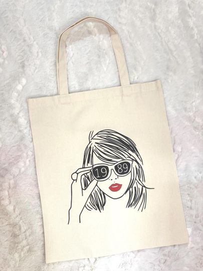 Discover Canvas Tote Bag Purse | 1989 | Gift Idea