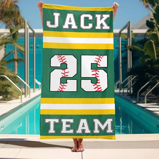Discover Personalized Sport Beach Towel, Custom Team Beach towel, Custom Sport Beach Towel