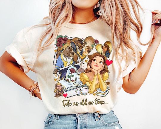 Discover Disneyyy As Old As Time Shirts, Disneyyland Family Matching Shirt
