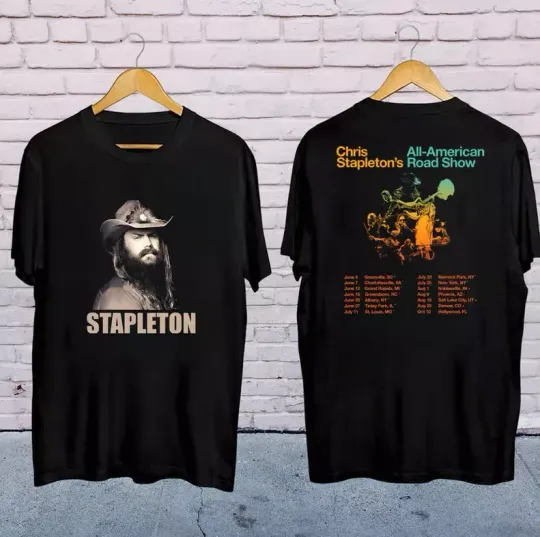 Discover 2025 Chris Stapleton All-American Road Tour Shirt, Chris Stapleton Fan Gifts