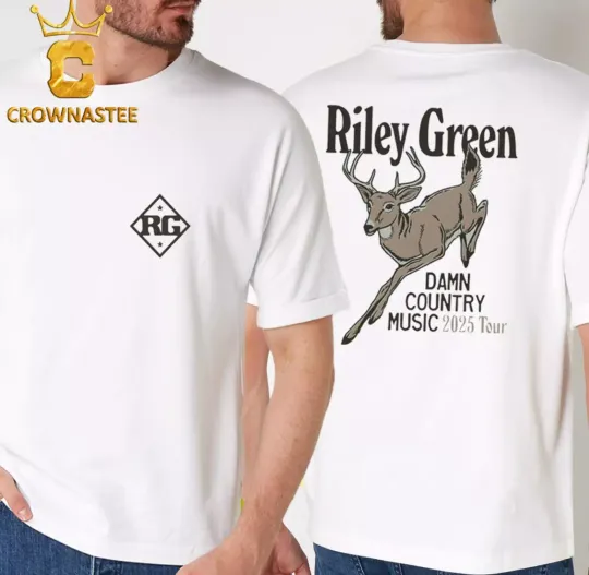 Discover Riley Green Cowboy Damn Country Music 2025 Tour T-Shirt