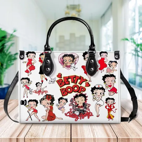 Discover Betty Boop Pattern Leather Handbag