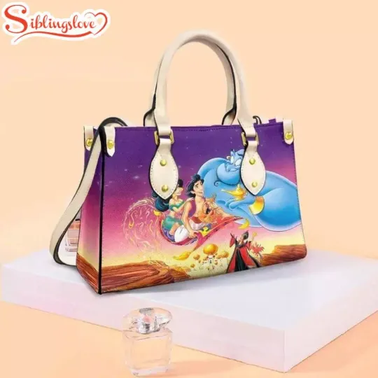 Discover Aladin Disneyyy Christmas Cartoon Women Leather Handbag
