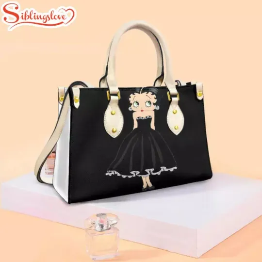 Discover Betty Boop Black Queen So Beautiful Leather Handbag For Fans