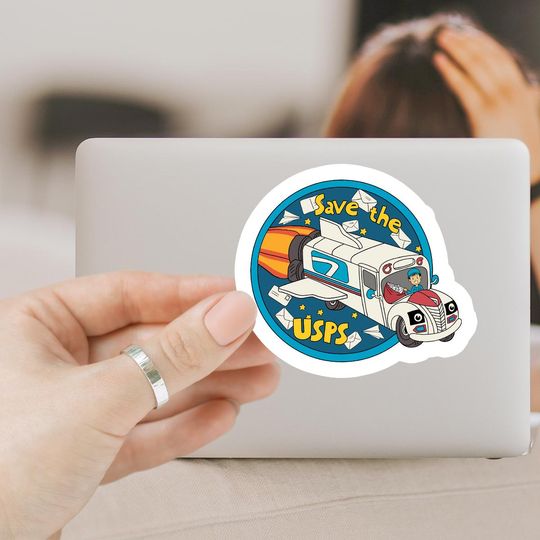 Discover Save the Postal Service Sticker,  Anti Fascism