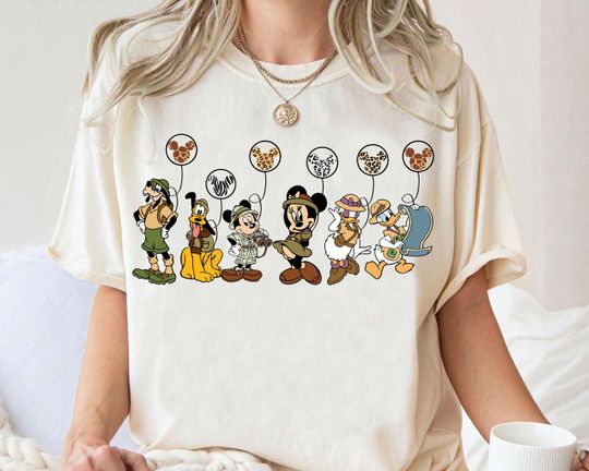 Discover Disneyyy animall kingdom Balloons Shirt, Disneyyy Safari Shirt