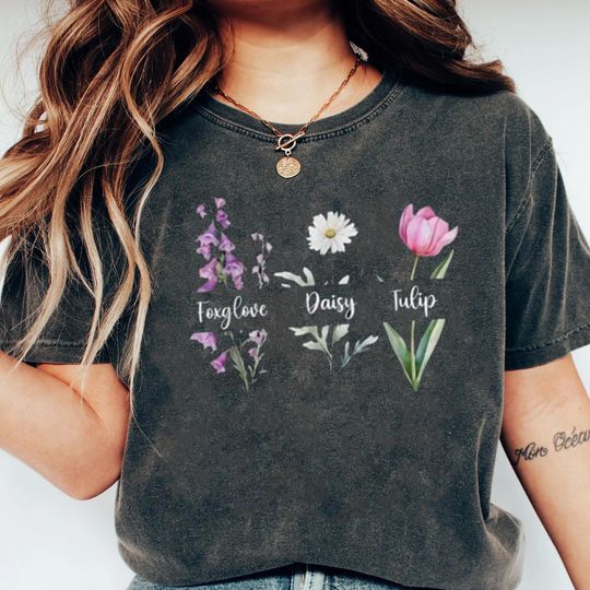 Discover Subtle FDT Floral Tee, Fuck DT Shirt, Foxglove Daisy Tulip