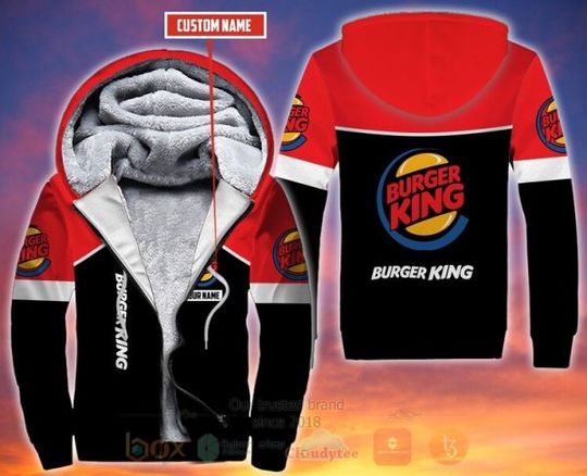 Discover Burgerr Kingg Personalized Fleece 3D Hoodie