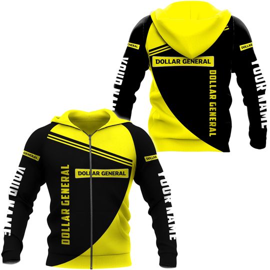 Discover Personalized Dollar General Custom 3D Hoodie, Dollar General Zip Hoodie