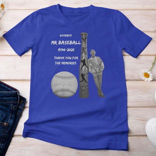 Discover Goodbye Mr. Baseball, RIP Uecker Tribute Design