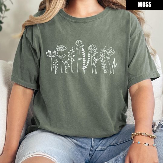 Discover Subtle Anti Trump Shirt, Subtle Anti MAGA, Comfort Colors Wildflower
