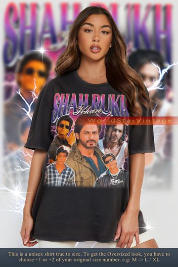 Discover SHAH RUKH KHAN Vintage Shirt, Shah Rukh Khan Homage Tshirt