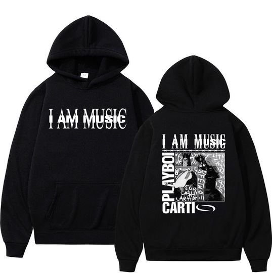 Discover Rapper Playboi Carti I Am Music 2025 Album Double Sided Hoodies, Gifts for Fan