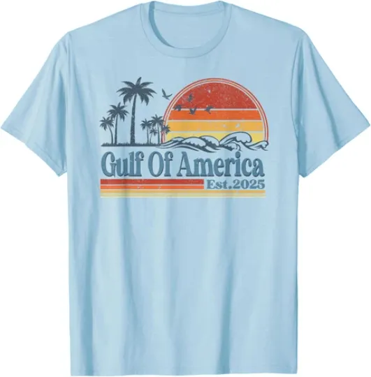 Discover Gulf Of US America Est 2025 Retro Vintage Beach Unisex T-Shirt