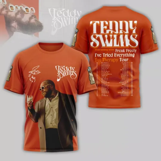 Discover Teddy Swims Ive Tried Everything But Therapy Tour 3D T-Shirt