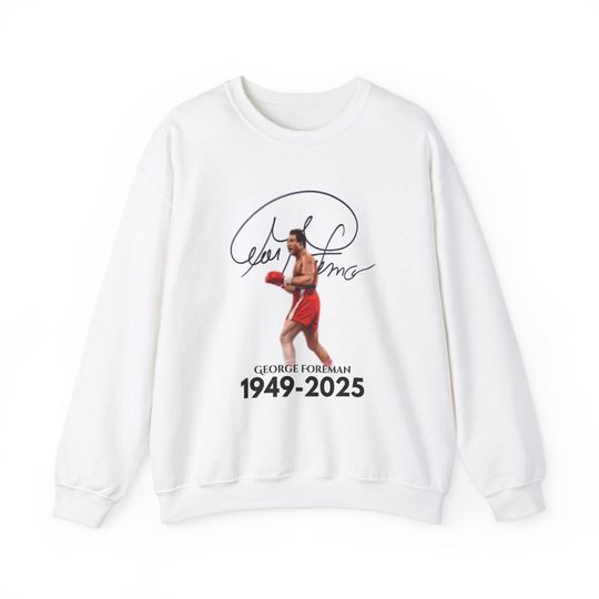 Discover George Foreman Tribute Sweatshirt, Vintage Boxing Sweatshirt, Gift for Boxing Fans