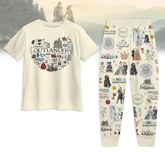 Discover Outlander Lallybroch Pajamas Set, TV Series Holiday Pajamas, Outlander Movie Women Pajamas