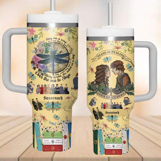 Discover Outlander 40oz Tumbler, TV Series Stainless Steel Tumbler, Fraser's Ridge Tumbler Cup
