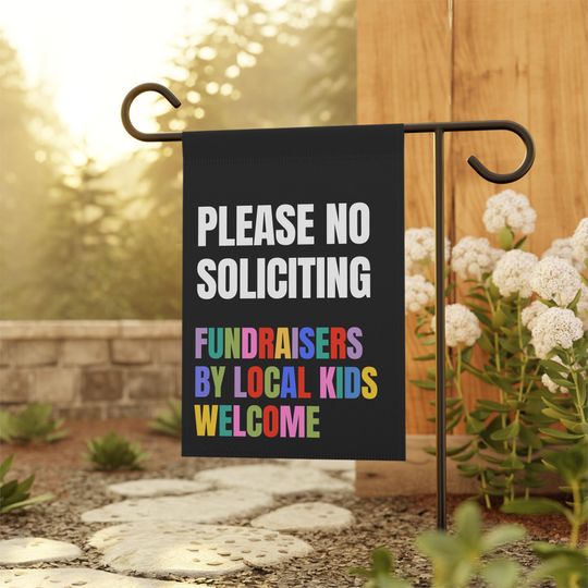 Discover No Soliciting Garden Flag, Go Away Garden Flag, Funny Garden Flag