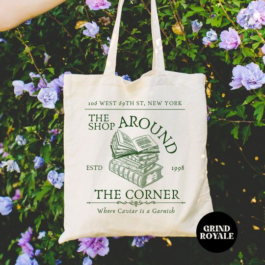 Discover Shop Around the Corner Tote Bag, You've Got Mail, Bookish Merch