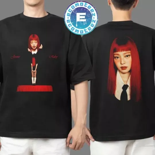 Discover Jennie The Ruby Experience First Solo Concert Tour 2025 Two Sides Print T-Shirt