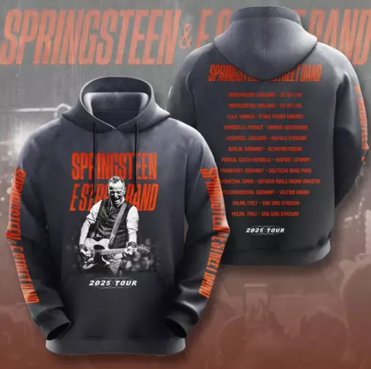 Discover 2025 Tour Bruce Springsteen 3D Hoodie For Fans
