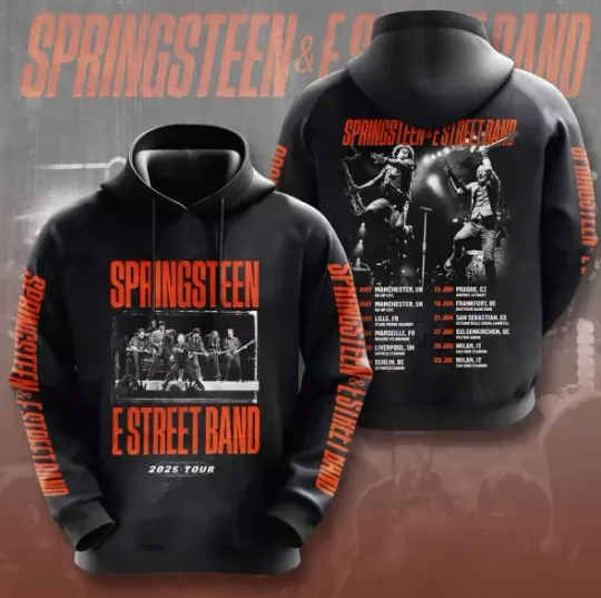 Discover 2025 Tour Bruce Springsteen 3D Hoodie