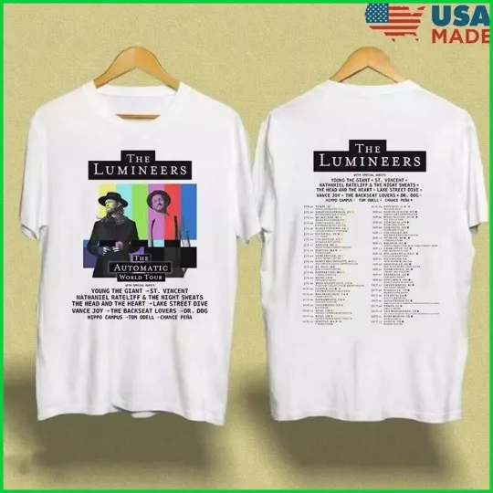 Discover The Lumineers Tour 2025 Gift For Fan All Size 2-sides T-Shirt